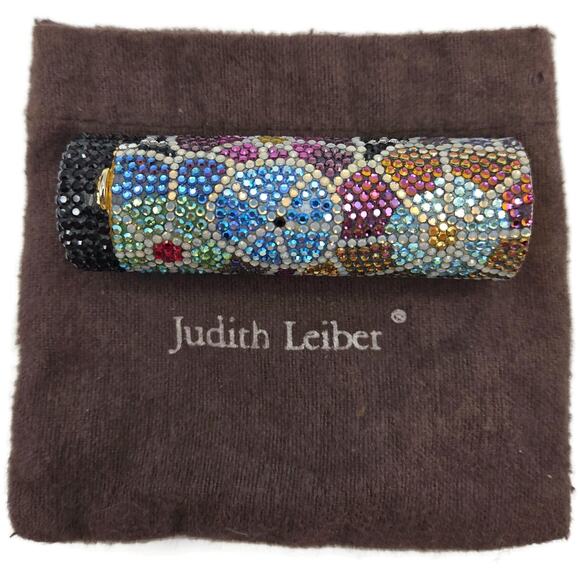 Judith Leiber Crystal Life Saver Candy Mint Container Retired Multicolor Rare - Picture 5 of 16